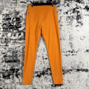 Fanka Leggings Womens Size Extra Large Orange Rear Pockets Stretch Athleisure